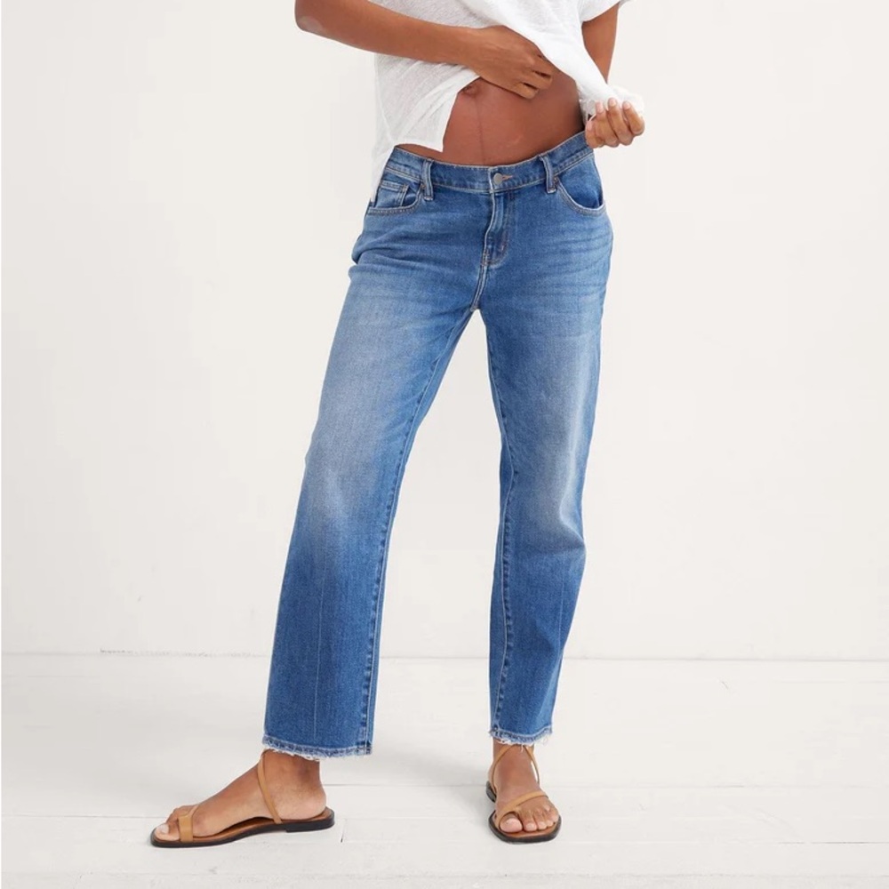 Hatch Maternity Jean Boyfriend - Indigo Wash 25